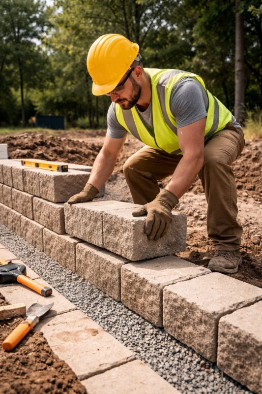 Block Wall Installation in West Hartford, CT