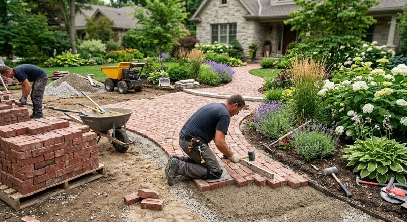 Brick Hardscape Installation in Stamford, CT